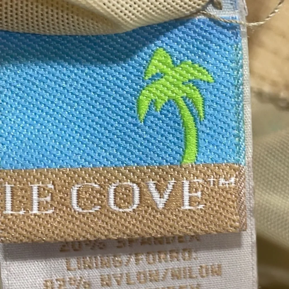 NWOT Le Cove One Piece Polka Dot Swim Dress. Size 12 L large